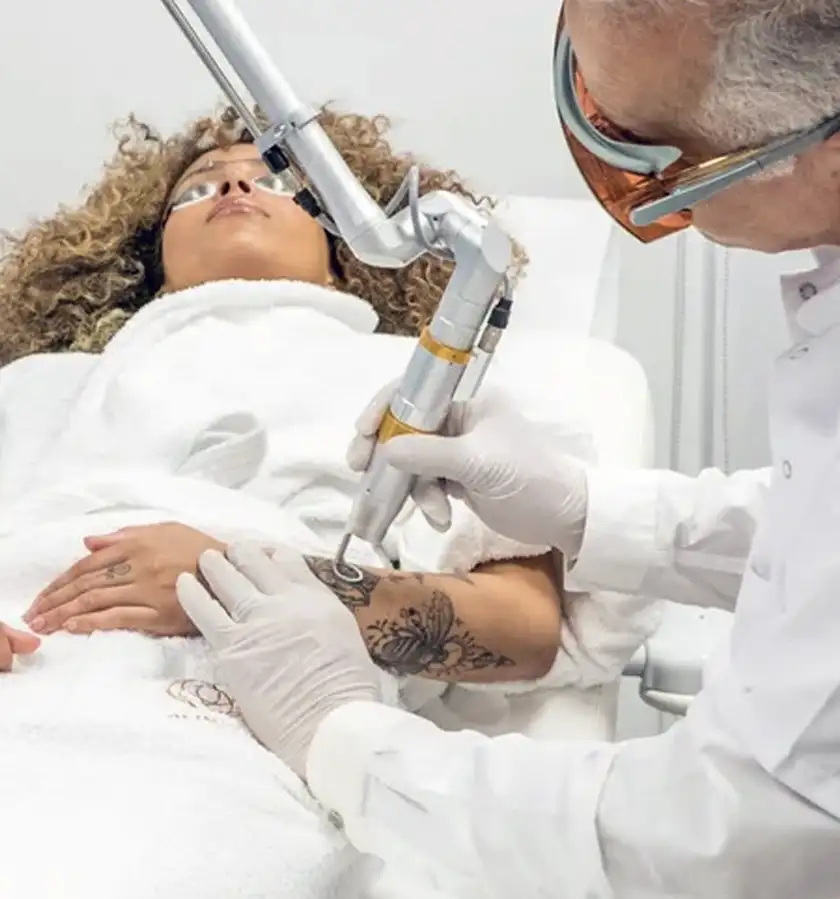 Détatouage laser à Nice - détatouage sans cicatrice, efficace tous pigments et phototypes.